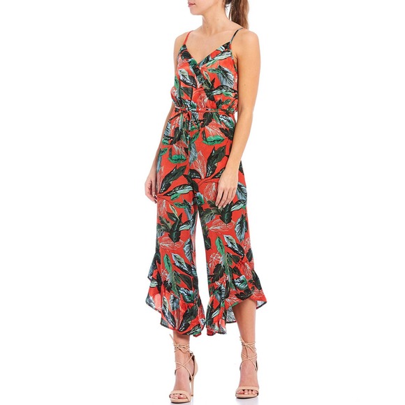 Sugarlips Pants - ❤️SUGAR+LIPS Tropical RuffleHem Jumpsuit NWT S